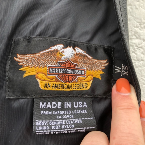 Harley Davidson New with Tags Black Leather Chaps size XS - Picture 8 of 15